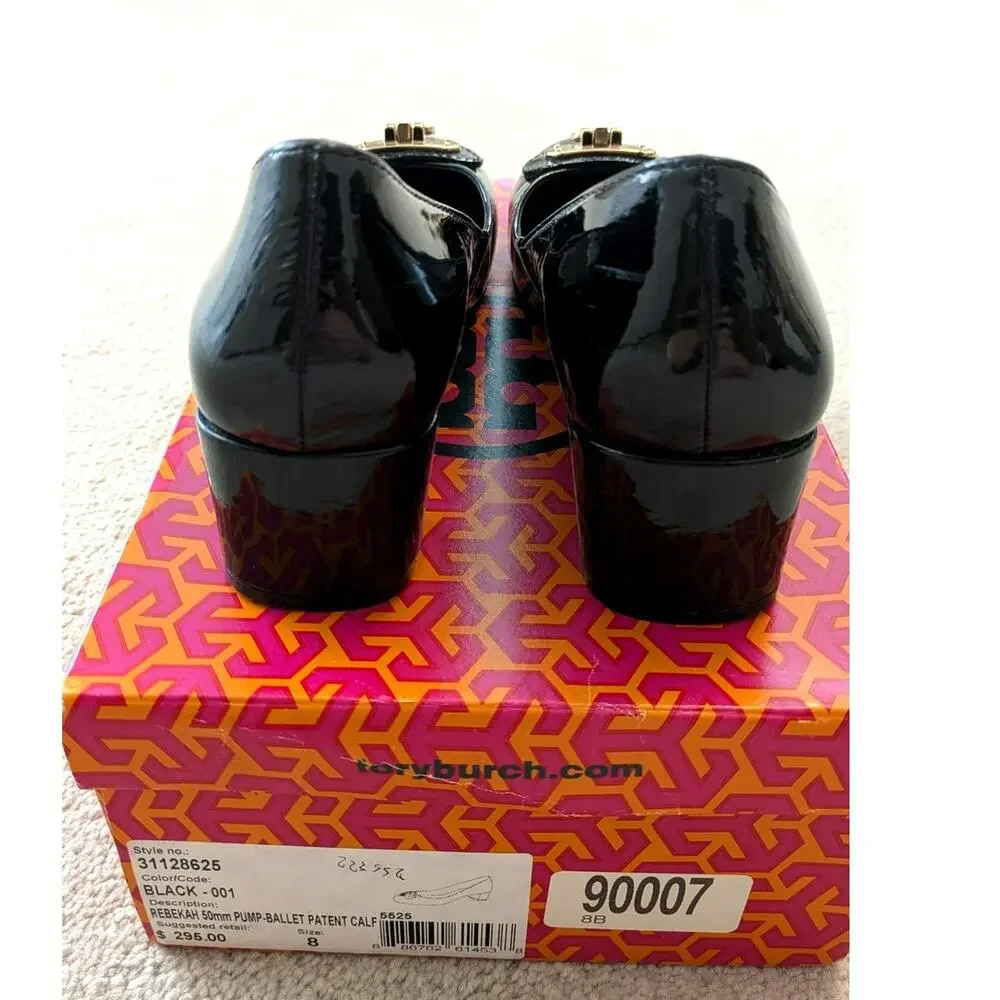 Women's Tory Burch Black Patent Leather Pumps